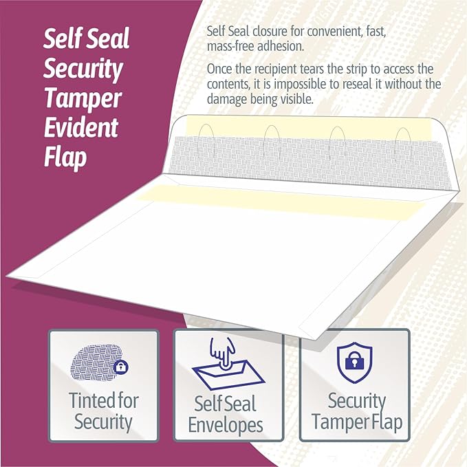 NextDayLabels - W-2 4-Up Employee Tax Forms, & Envelopes Instructions on Back" - Image 2