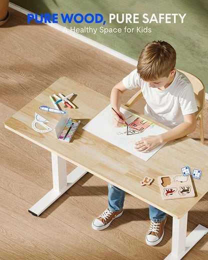 FLEXISPOT EN1 One-Piece Solid Wooden Standing Desk 63 x 24 Inches Height - Image 6