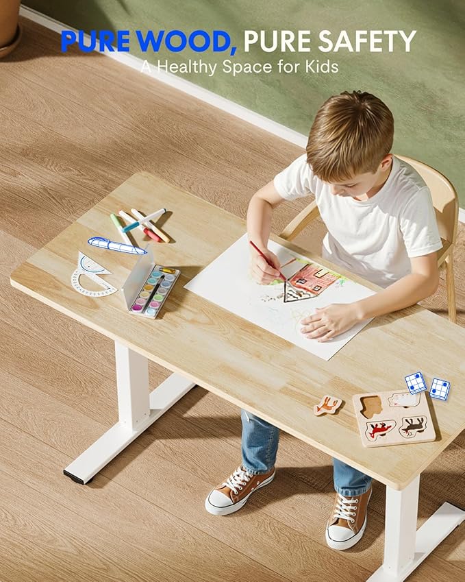 FLEXISPOT EN1 One-Piece Solid Wooden Standing Desk 55 x 24 Inches Height - Image 6