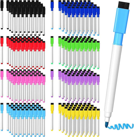 Kosiz 200 Pcs Magnetic Dry Erase Markers Fine Point Tip Whiteboard Markers by Kosiz