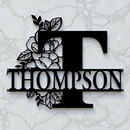 Custom Metal Signs | Personalized Monogram Name Sign | Outdoor Wall Art - Image 8
