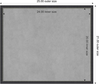 Amanti Art Black Framed Magnetic Board 21x25 Medium Vision Board - Image 3