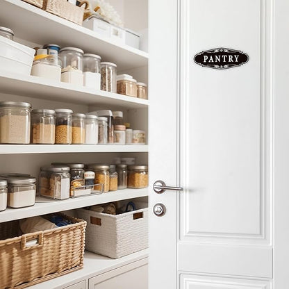 Pantry Door Sign Sticker for Kitchen, Self-adhesive Farmhouse Pantry Decor for - Image 5