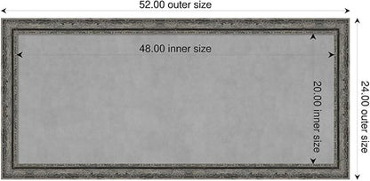 Amanti Art Black Framed Magnetic Board 24x52 Oversize Vision Board - Image 2