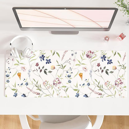 QIYI Floral Mouse Pad, Large Desk Mat by QIYI