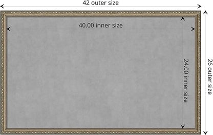 Amanti Art Silver Framed Magnetic Board 26x42 Large Vision Board - Image 4