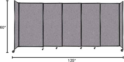 Versare Straightwall Sliding Portable Wall Partition | Freestanding Office - Image 7