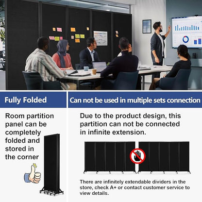 Strongbird Folding Room Partition, Office Partition Dividers, Privacy Divider - Image 3