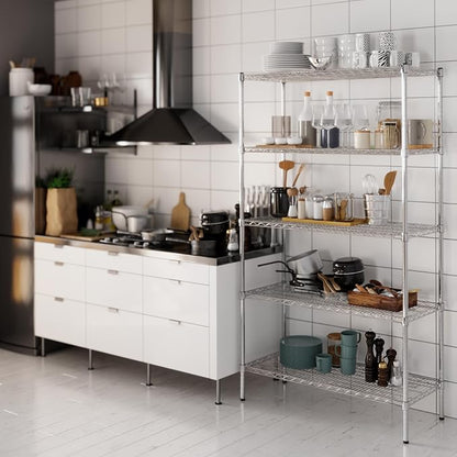 Regal Altair 18" Deep x 42" Wide x 74" Height Wire Shelving Kit | 5-Tier | NSF - Image 8
