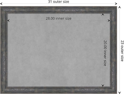 Amanti Art Grey Framed Magnetic Board 23x31 Medium Vision Board - Image 4