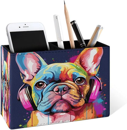 Famame Colorful Dog French Bulldog Pencil Holder by Famame