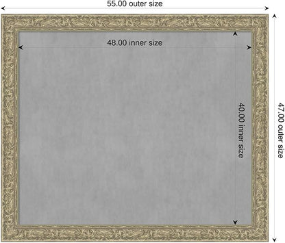 Amanti Art Silver Framed Magnetic Board 47x55 Oversize Vision Board - Image 2