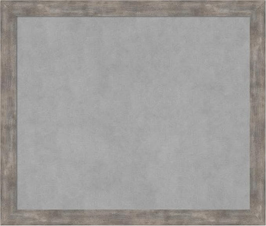 Amanti Art Silver Framed Magnetic Board 23x27 Medium Vision Board by AmantiArt