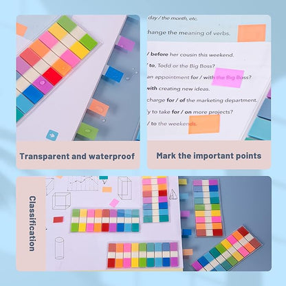 Golcellia 540 Pieces Transparent Sticky Notes Page Markers Book Tabs Sticky - Image 7