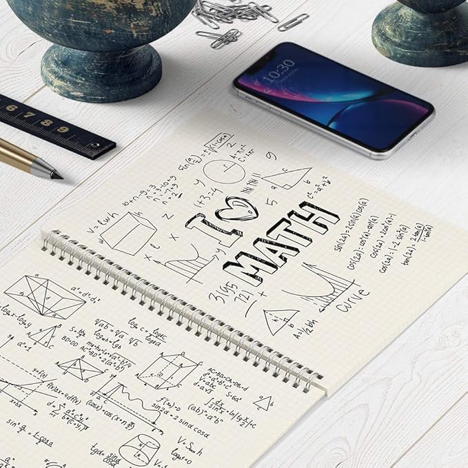 AHGXG Graph Paper Notebook Spiral 2 Pack - Image 6