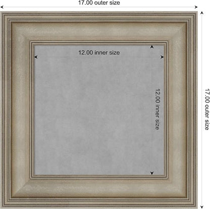 Amanti Art Silver Framed Magnetic Board 17x17 X-Small Vision Board - Image 4