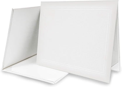 GraduationMall 8.5"x11" Smooth Padded Diploma Cover Certificate Holder White by GraduationMall%C2%AE