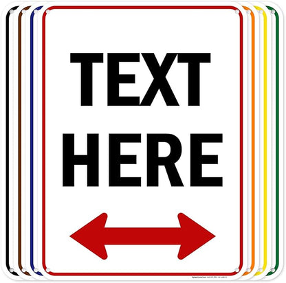 Custom Arrow, Custom Directional Sign, Two Way Arrow, 18x24 Inches, 55 mil by MySignCenter
