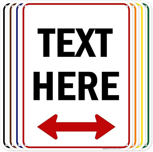 Custom Arrow, Custom Directional Sign, Two Way Arrow, 18x24 Inches, 55 mil by MySignCenter