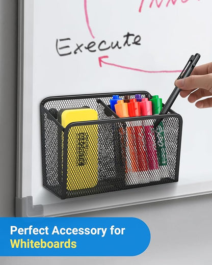 Magnetic Pen Holder, Metal Strong Magnet Pen Cup Magnetic Marker Storage Basket - Image 6