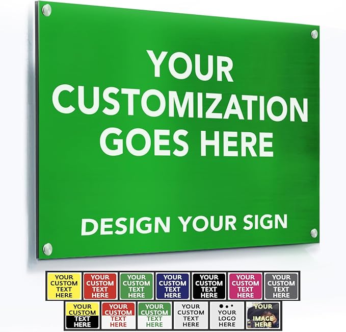 Custom Metal & Aluminum Outdoor Business Signs by SpeedyOrders