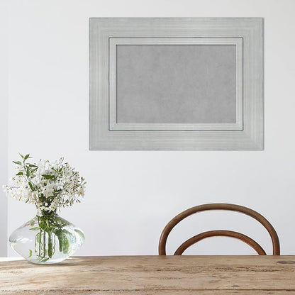 Amanti Art Silver Framed Magnetic Board 19x25 Small Vision Board - Image 5