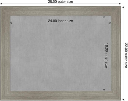 Amanti Art Grey Framed Magnetic Board 22x28 Medium Vision Board - Image 2