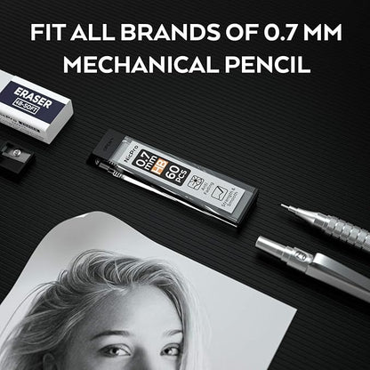 Nicpro 600 PCS Lead Refills 0.7mm HB #2 Break Resistant Mechanical Pencil - Image 3