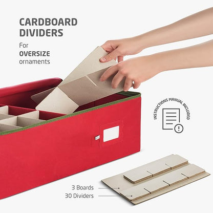 ZOBER Underbed Christmas Ornament Storage Box - Image 4