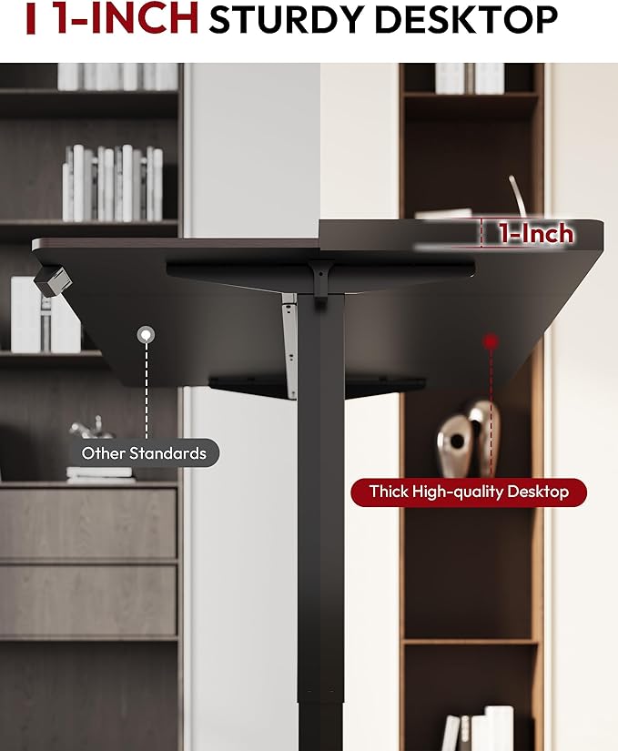 SANODESK Electric Standing Desk 55 x 28 Inches Whole-Piece Desktop Height - Image 7