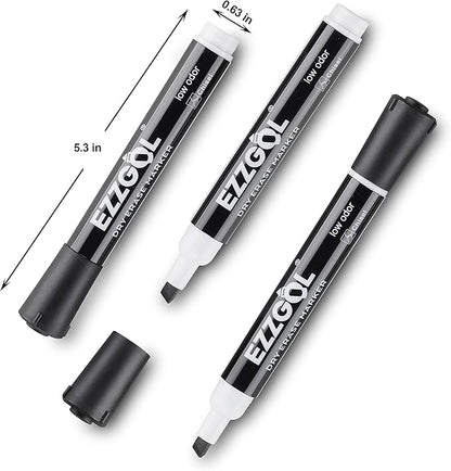 Ezzgol Dry Erase Markers Bulk, 72 Pack Black Low Odor Whiteboard Markers - Image 4