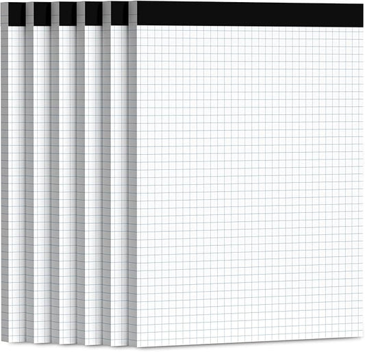 Aidunmis Graph Paper 8.5 x 11, 6 Pack, 4x4 Graph Ruled, Grid Paper 8-1/2 x 11 by Aidunmis