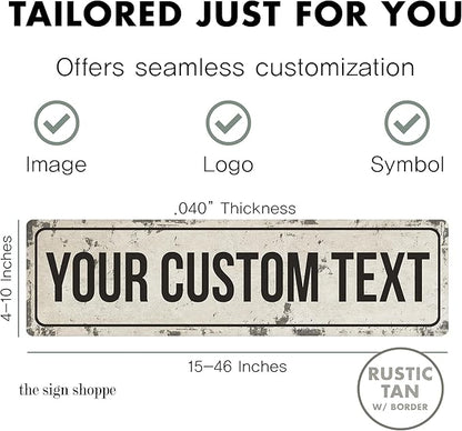 Rustic Custom Metal Sign - Image 2
