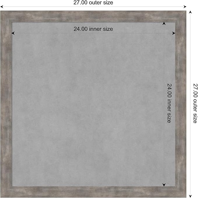 Amanti Art Silver Framed Magnetic Board 27x27 Medium Vision Board - Image 4
