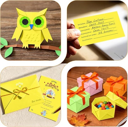 Lemon Yellow Cardstock 8.5 x 11, Bright Color Paper, 40 Sheets Yellow Paper - Image 7