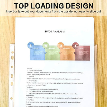 Sheet Protectors, PANDRI 700 Pack Clear Heavy Duty Plastic Page Protectors - Image 4