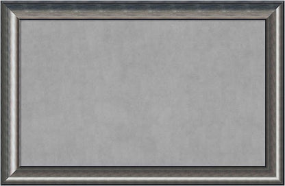 Amanti Art Silver Framed Magnetic Board 30x46 Large Vision Board by AmantiArt