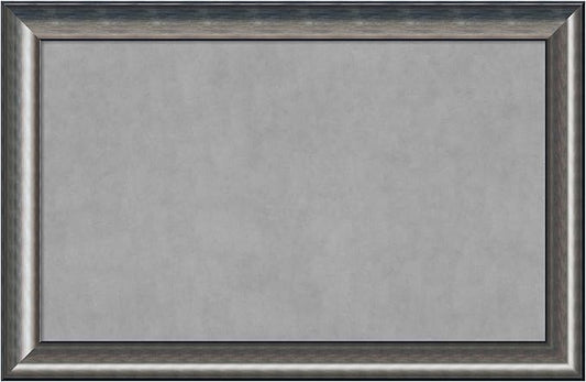 Amanti Art Silver Framed Magnetic Board 30x46 Large Vision Board by AmantiArt