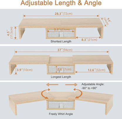TEAMIX 3 Shelf Monitor Stand Riser - Image 5