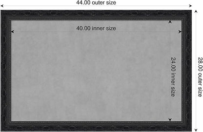Amanti Art Black Framed Magnetic Board 28x44 Large Vision Board - Image 2
