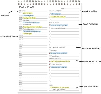 To Do List Notepad Half-Hour Hourly Schedules - Image 2