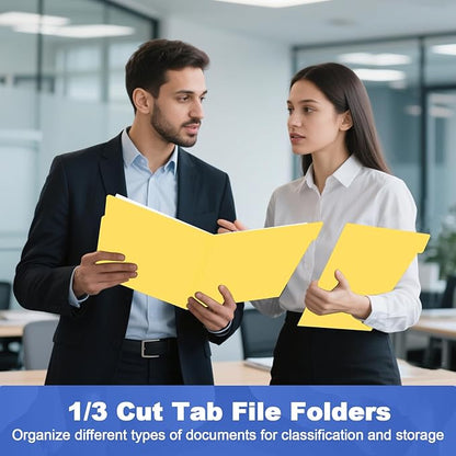 File Folder, HERKKA 30 Pack 1/3 Cut Tab File Folders, File Folders Great - Image 7