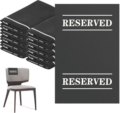 20 Pcs Reserved Chair Signs Cloth Church Placeholder Reserved Pew Signs Chair by XIISVINT