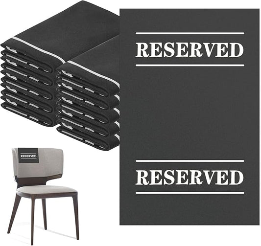10 Pcs Reserved Chair Signs Cloth Church Placeholder Reserved Pew Signs Chair by XIISVINT