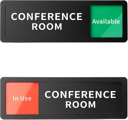 Conference Room Office Door Sign Do Not Disturb, Versatile In-Use/Available by Abudada
