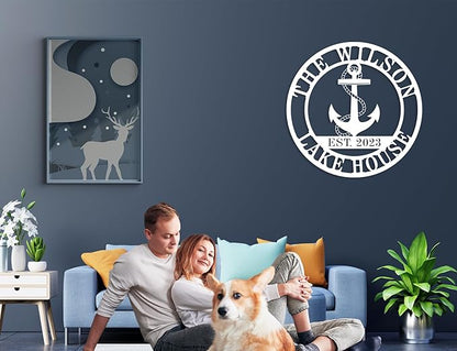 Personalized Lake House Decor, Custom Nautical Wall Decor, Nautical Decor - Image 3