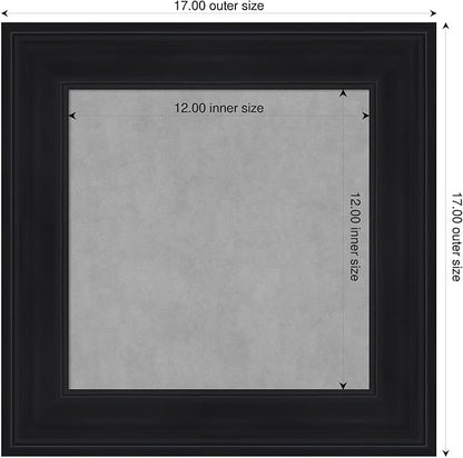 Amanti Art Black Framed Magnetic Board 17x17 X-Small Vision Board - Image 2