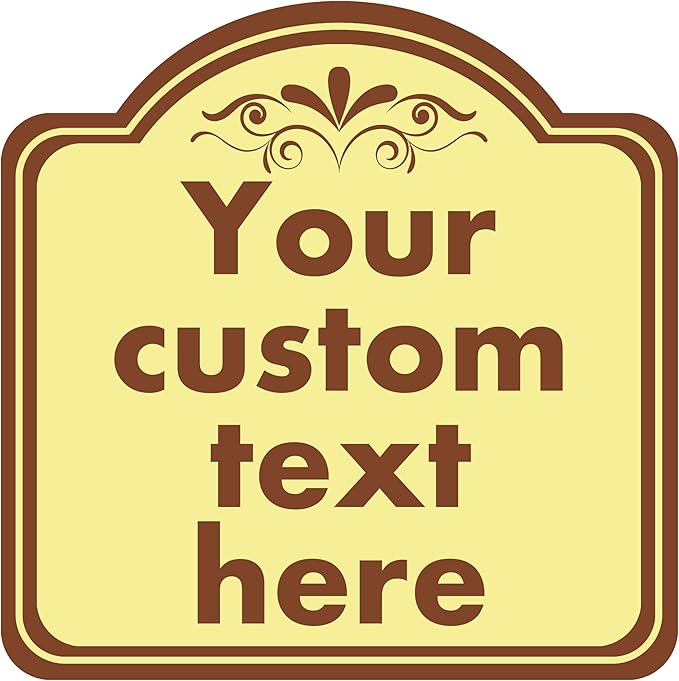 HK SIGNS Custom Weatherproof Sign, 10*10 Inch, Indoor & Outdoor by HKSIGNS