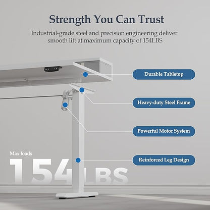 Klicelor 63 Inch Electric Standing Desk - Image 8