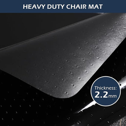 SALLOUS Chair Mat for Carpeted Floors, Vinyl Floor Mat - Image 3